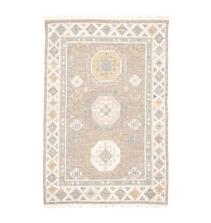 OPEN BOX: Goodwin Indoor/Outdoor Rug, Goodwin Gray & Teal - 6' x 9'