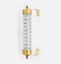 12" Brass Grande View Thermometer