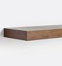 OPEN BOX Floating Wood Shelf with 2" Height, 8"D x 24"W - Walnut