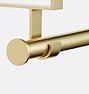 Rod for Strap Shelf Bracket & Rod Set, Aged Brass