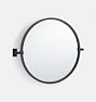 Yaquina Round Pivot Mirror, 18" x 24" - Oil-Rubbed Bronze