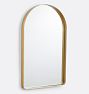 OPEN BOX: Deep Frame Arched Mirror, 24" x 40" - Aged Brass