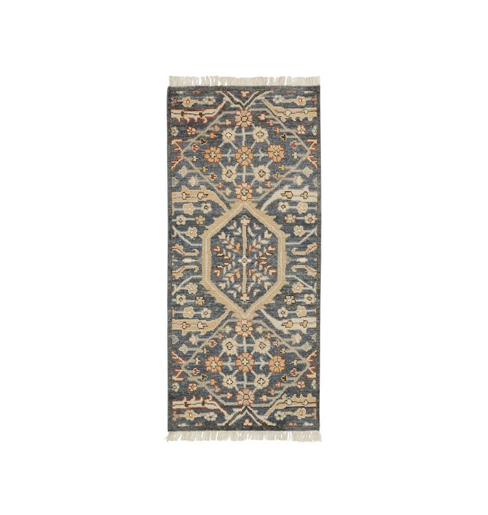 OPEN BOX: Price Hand-Knotted Rug, Price Blue - 2-1/2' x 6'