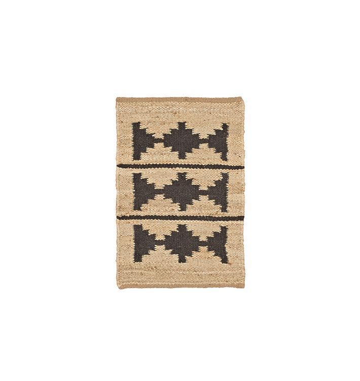OPEN BOX: Bowen Jute & Wool Flatweave Rug, Bowen Black - 2' x 3'