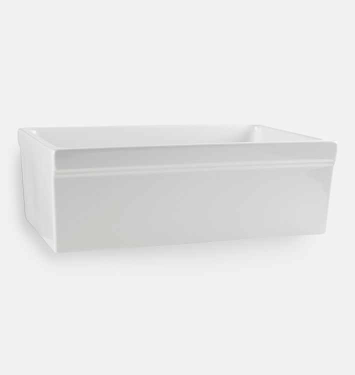 OPEN BOX: Fireclay Kitchen Sink with Rim