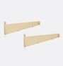 8" Blair Shelf Bracket, Aged Brass