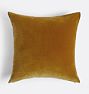 OPEN BOX Italian Velvet Pillow Cover, Marigold Velvet - 20" x 20"