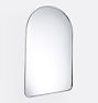 OPEN BOX Arched Metal Framed Mirror, Polished Nickel