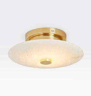 Ankeny Alabaster LED Flush Mount | Rejuvenation