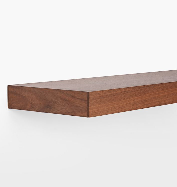 OPEN BOX: Floating Wood Shelf with 2" Height, 10"D x 36"W - Walnut