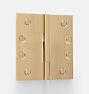 OPEN BOX: 4" Tumalo Square Knuckle Hinge, Aged Brass