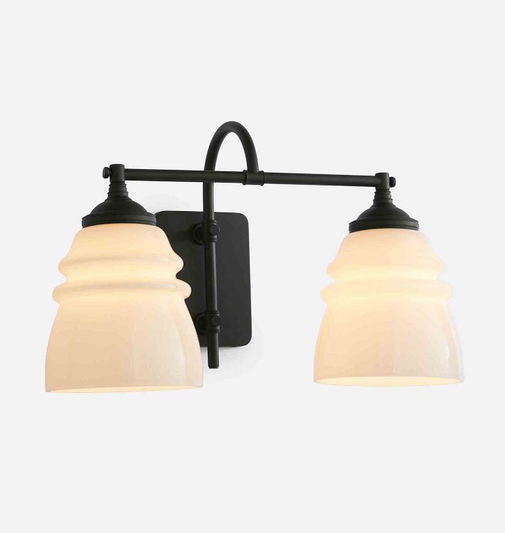Open Box: Ladd Double Sconce, Oil-Rubbed Bronze - No Shade
