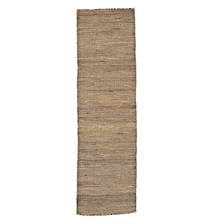 OPEN BOX: Hannavan Jute Flatweave Rug, 2-1/2' x 9', Black