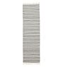 OPEN BOX: Heathered Stripe Indoor/Outdoor Flatweave Rug, 2-1/2' x 9'