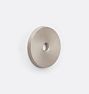 Round Cabinet Knob Backplate, Brushed Nickel