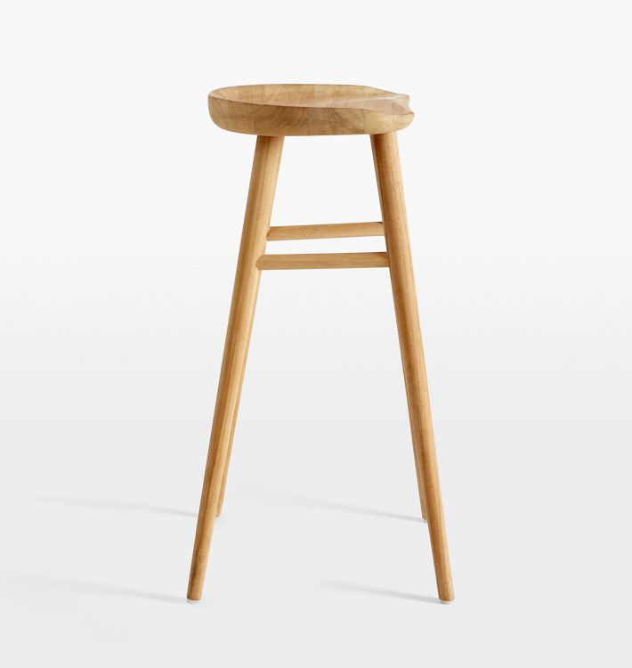 Randle Tractor Indoor/Outdoor Teak Counter Bar Stool Rejuvenation
