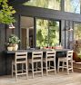 Ronde Teak Outdoor Bar Stool