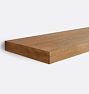 OPEN BOX: Floating Wood Shelf, 12" x 48" - Aged Oak