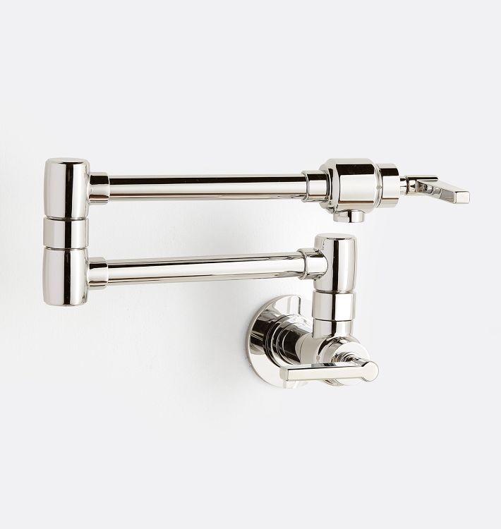 Blair Lever Handle Wall Mount Pot Filler - Polished Nickel