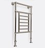 Traditional Floor-Mounted Towel Warmer - Polished Nickel