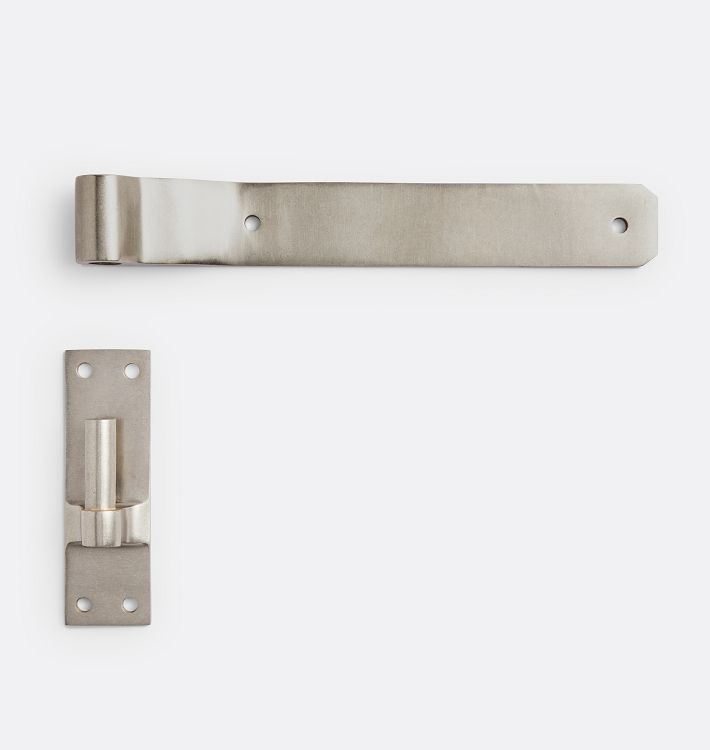 Gate Active Band Hinge, 12" - White Bronze