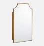 Carman Dual Mount Medicine Cabinet, Dual Mount - Gold