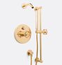 Tolson Pressure Balanced Shower Set With Handshower, Aged Brass