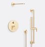 Bowman Pressure Balanced Shower Set with Handshower Set, Aged Brass