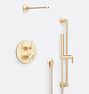 Bowman Thermostatic Shower Set with Handshower Set, Aged Brass