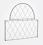 Diamond Lattice Black Iron Two Piece Trellis