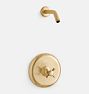 Connor Pressure Balanced Shower Set, Aged Brass