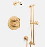Tolson Thermostatic Shower Set With Handshower, Aged Brass