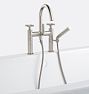 Waterhouse Deck Mounted Tub Filler With Handshower - Brushed Nickel