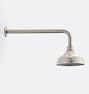 14-1/4" Wall Mount Shower Arm with 6" Shower Head - Brushed Nickel