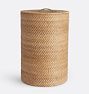 OPEN BOX: Rinna Rattan Hamper, 18" Diameter x 27" - Natural
