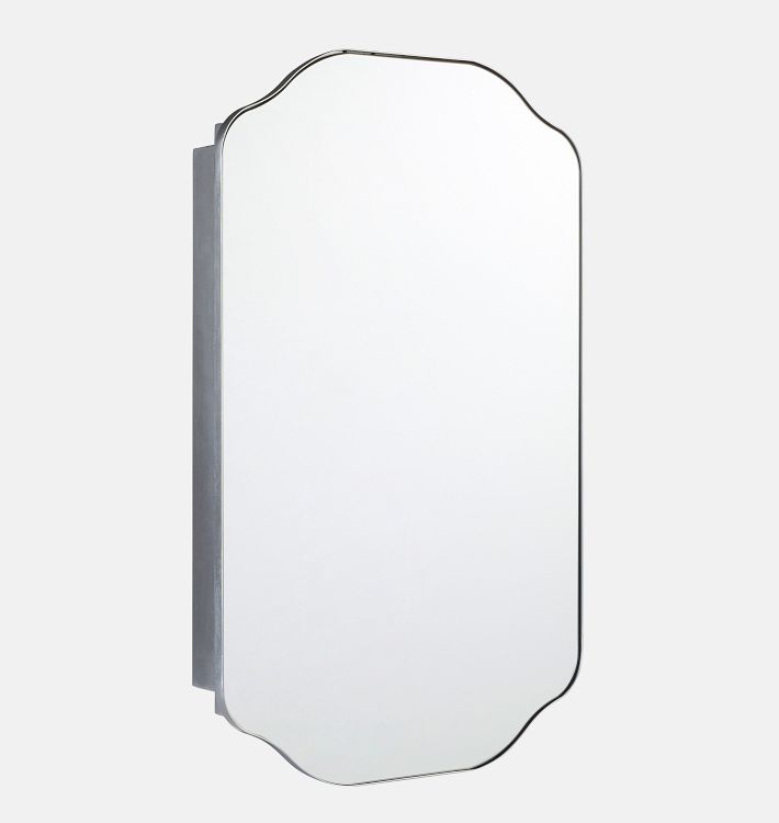 Ossie Dual Mount Medicine Cabinet, Dual Mount - Silver