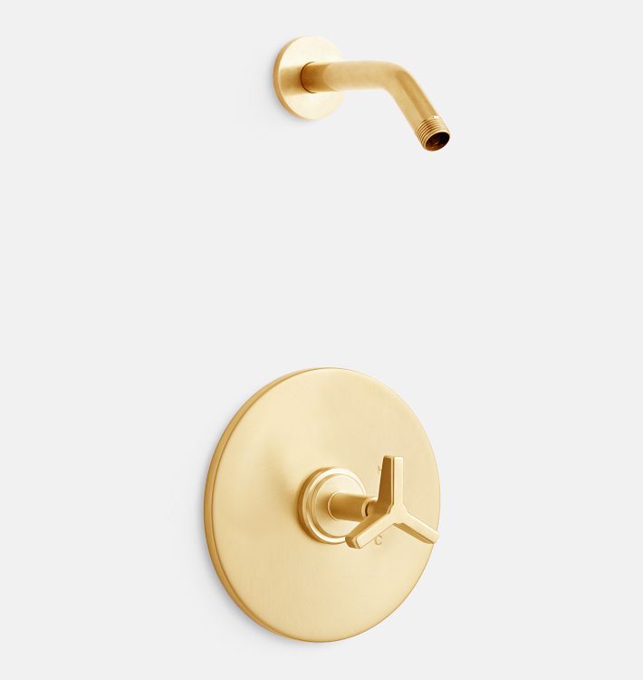 Blair Pressure Balanced Shower Set, Aged Brass