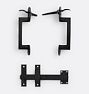 Gate Double Thumb Latch, Matte Black