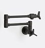 Blair Cross Handle Wall Mount Pot Filler - Oil-Rubbed Bronze