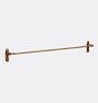 Posey 24" Towel Bar, Heritage Brass