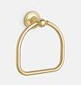 Eloise Towel Ring, Aged Brass
