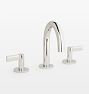 Cayucos Tall Spout Lever Handle Widespread Bathroom Faucet, Polished Nickel