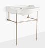 Ensal 30" Single Console Sink, Single Hole - Brushed Nickel