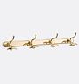 Coffman Hook Rack, Aged Brass