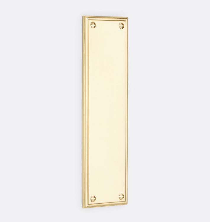 Lachlan Push Plate, Aged Brass