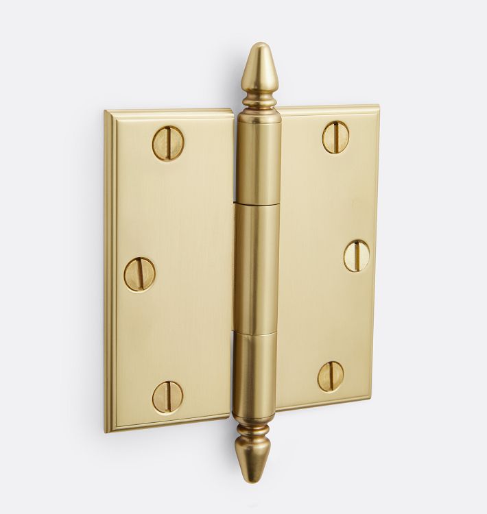 Lachlan 3-12" Door Hinge, Aged Brass