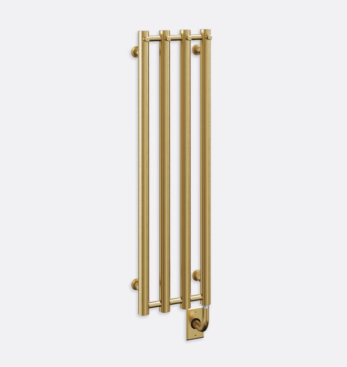 Thornton Vertical Towel Warmer, 10-1/2" x 37-1/2" - PVD Brushed Gold