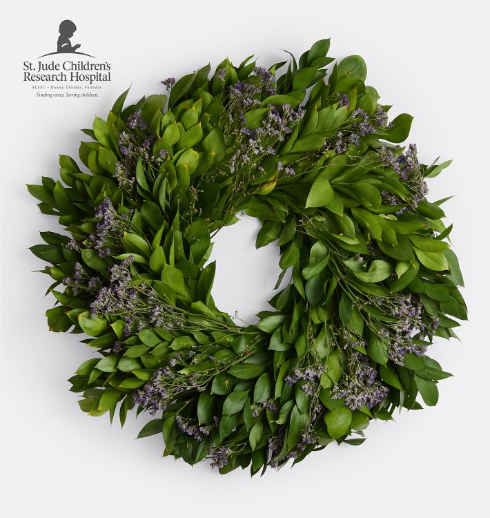 Live Ruscus Misty Wreath