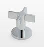 Cayucos Short Spout Cross Handle Widespread Bathroom Faucet