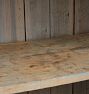 Tall Vintage Rustic Cabinet with 4 Doors and Perfectly Aged White Paint